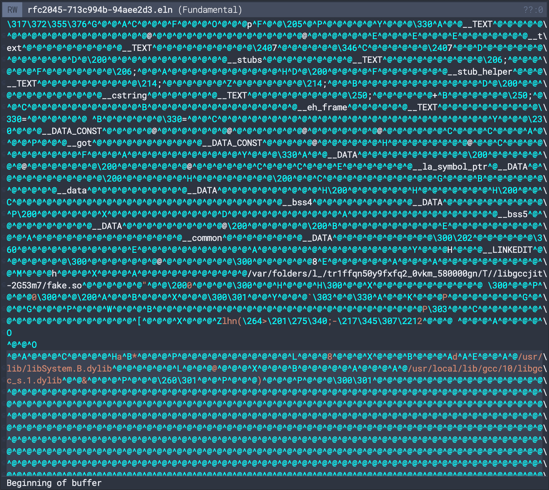 ネイティブコンパイルされたElispファイル