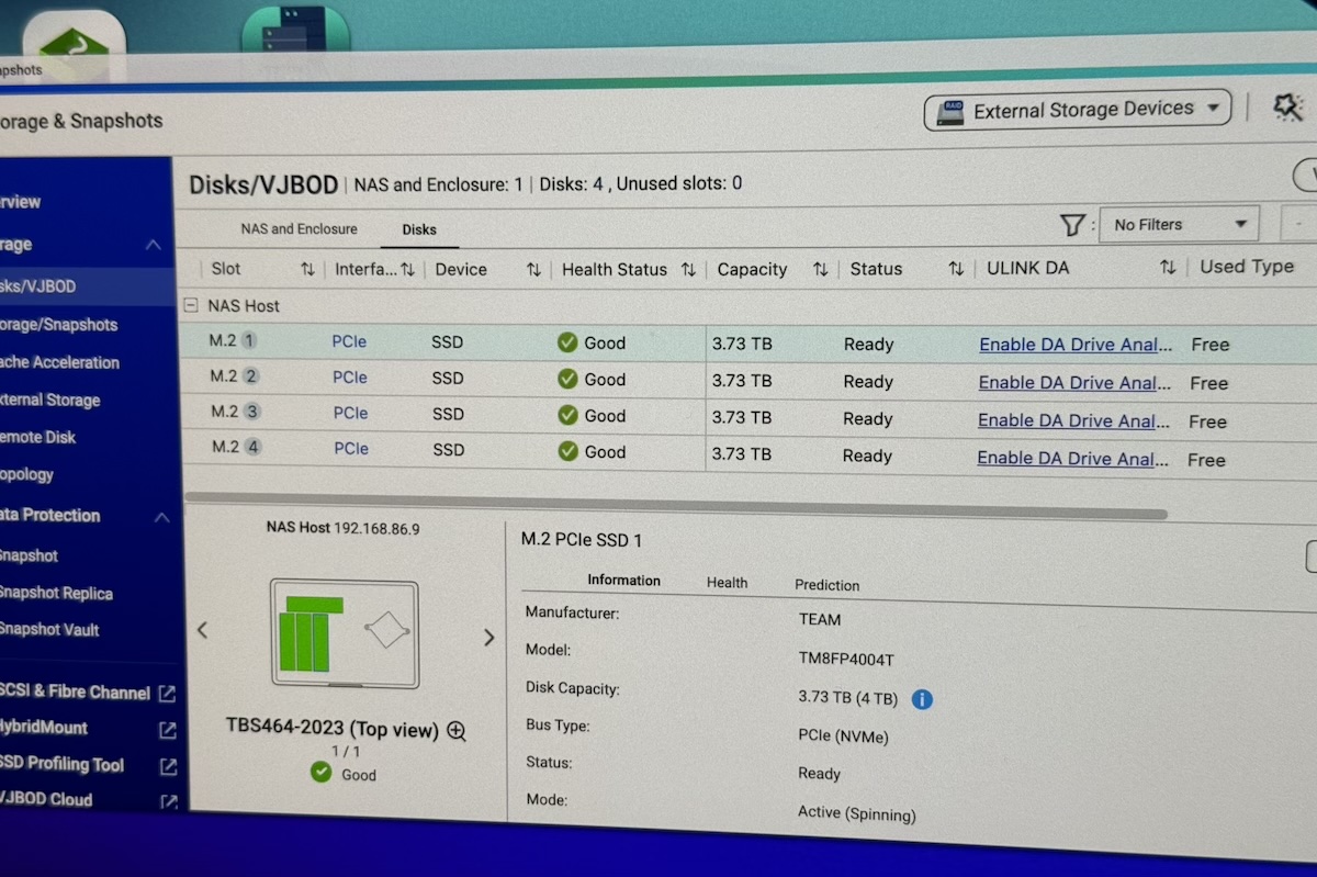 ディスク情報の確認