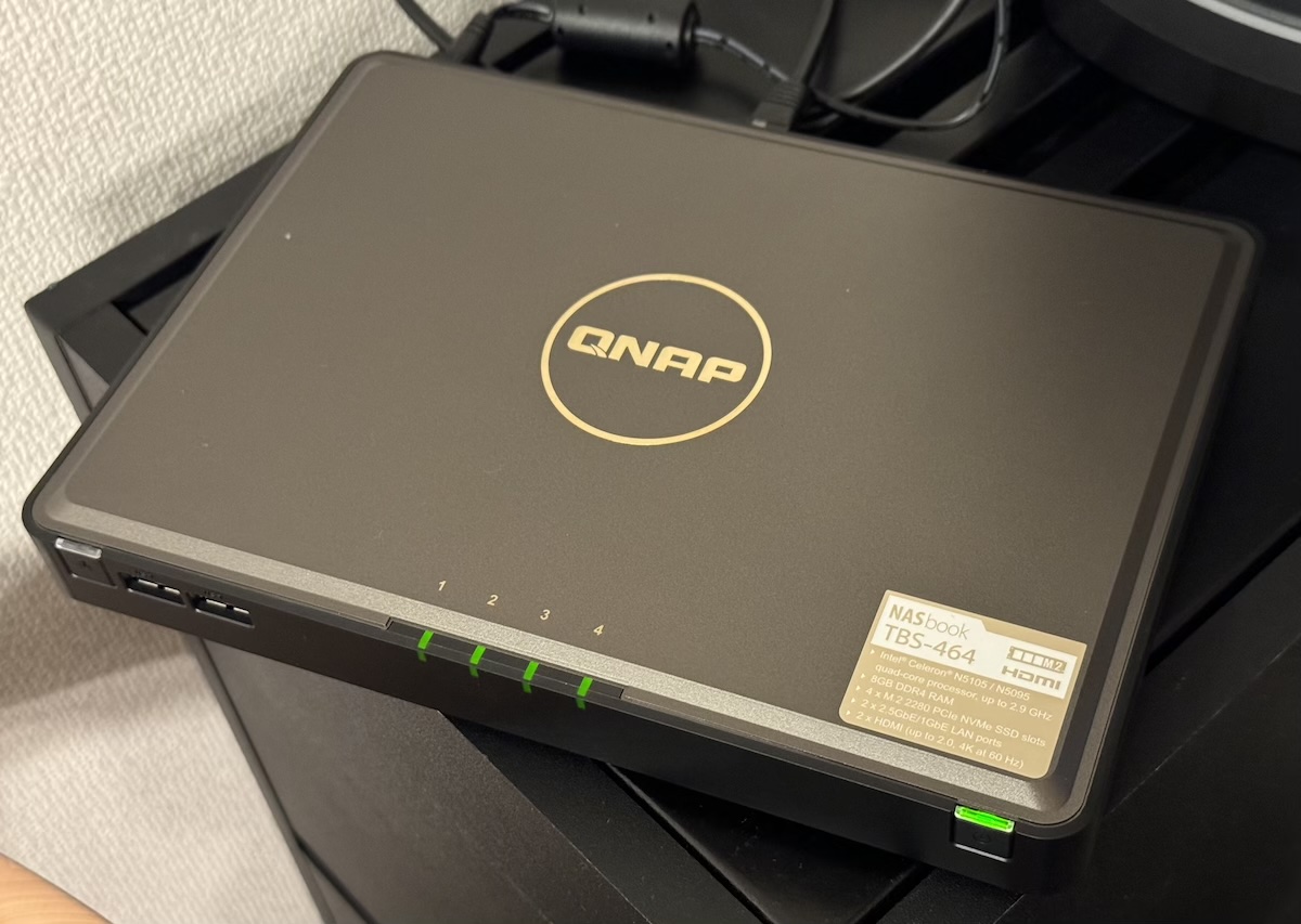 電源を入れたTBS-464