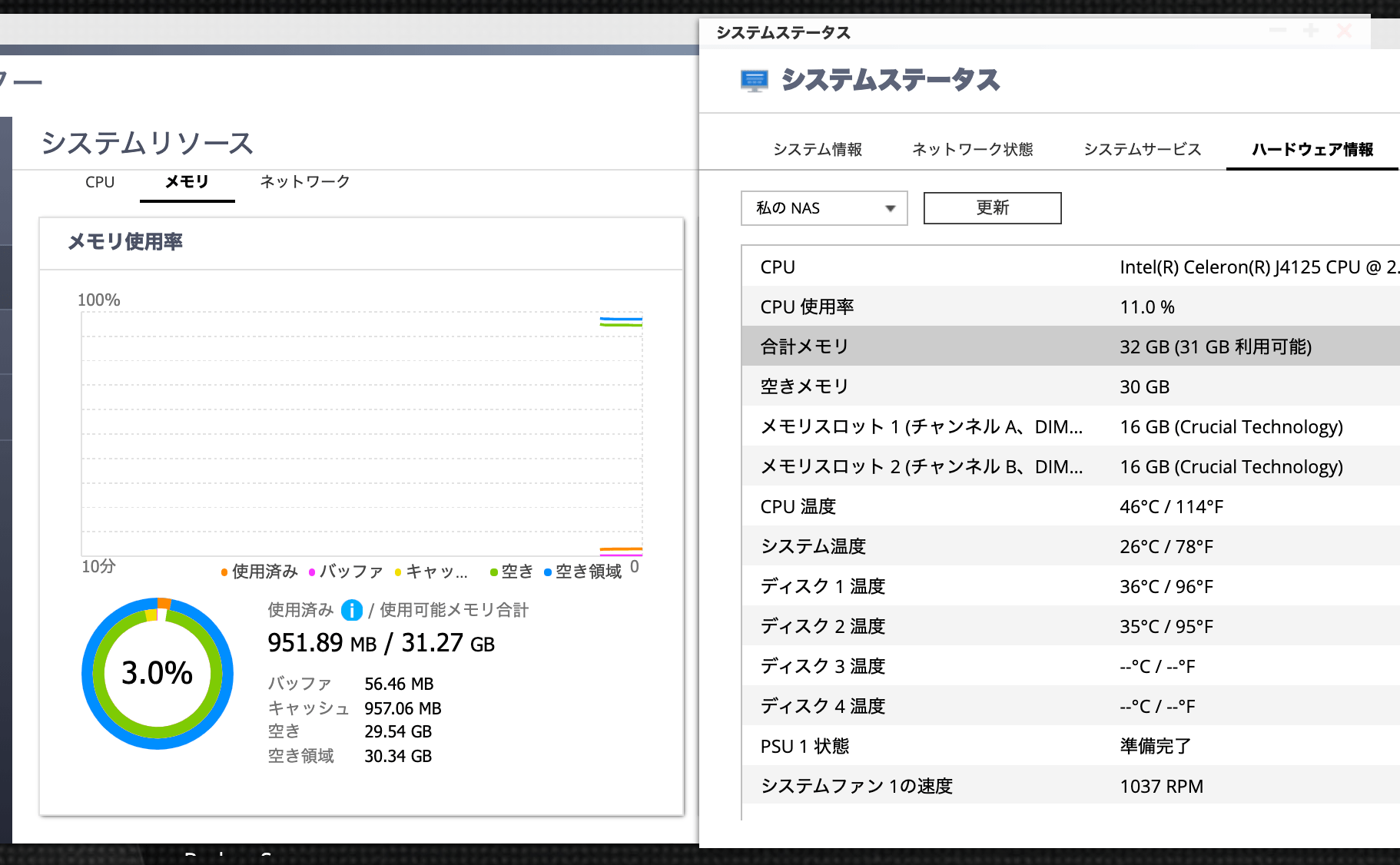 メモリ32GBの動作確認